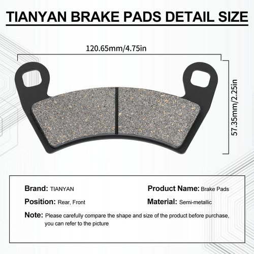 Totabas De Freno Tianyan Compatibles Con Polaris Rzr Xp 1000