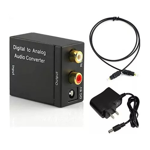 Convertidor Adaptador Digital Optico A Rca Analogo Audio