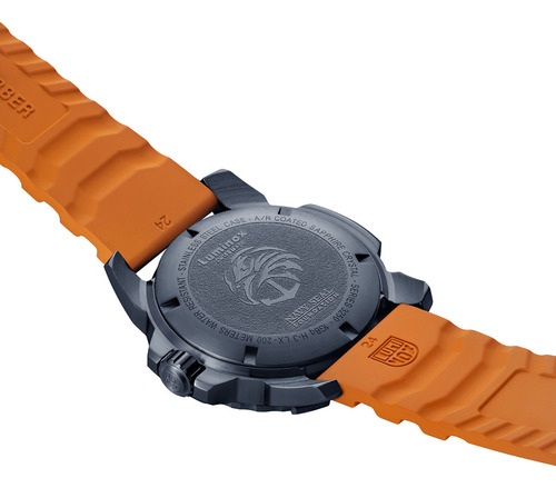 Set Reloj Y Correa Luminox Hombre Naranja Xs.3253.cbnsf.set