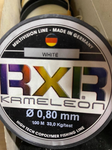 Tanza Nylon Rxr Alemana White 0.80mm. Calidad De Antes!