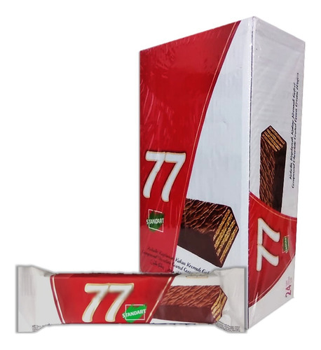 Galleta 77 Wafer Chocolatina Negra X 24 Uds Display