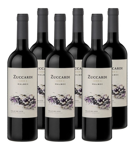 Vino Zuccardi Serie A Malbec 750ml. Caja 6 Botellas
