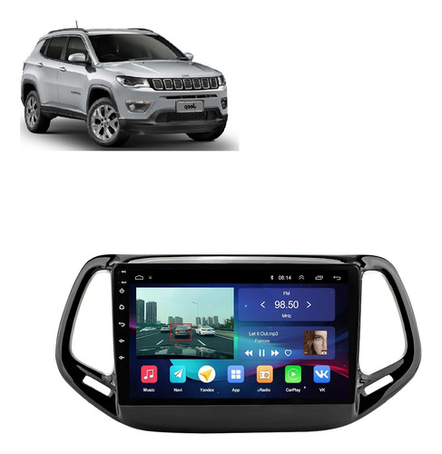 Multimidia Android Jeep Compass 2017-21 Carplay 6/64gb