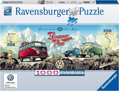 15102 Volkswagen Alpes Rompecabeza Ravensburger 1000 Pieza