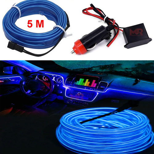 Kit Fita Led Luz Neon Painel Carro Varias Cores - 5 Metros