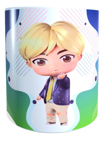 Taza Regalo Tazón Sublimado Chibi Bts Jim Animados