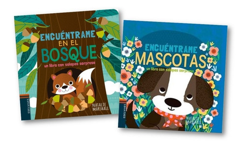 ** 2 Libros Encuentrame En El Bosque + Mascotas ** Solapas 