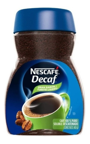 Café Soluble Nescafé Decaf Descafeinado 40g (4frascos)