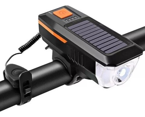 Luz Bicicleta Set Delantera Trasera Usb Impermeable Solar