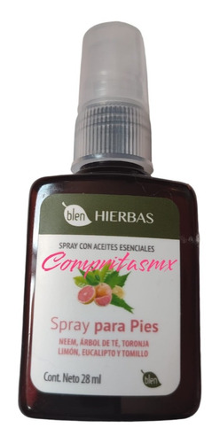 Spray Para Pies Aceite Esencial Desinfectante Fumigicida 28m