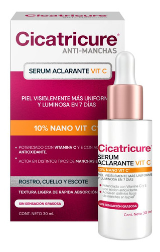 Cicatricure Anti Manchas Serum Aclarante Vitamina C 30ml Momento de aplicación Día/Noche Tipo de piel Normal