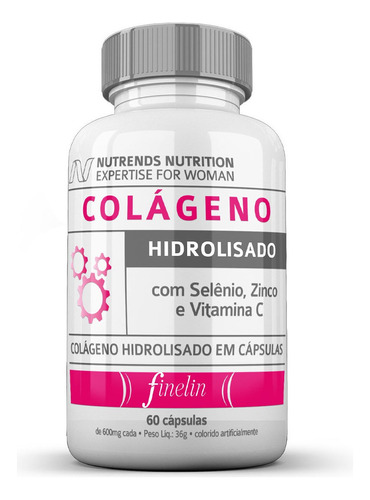 Colágeno Hidrolisado C/ Selênio Zinco E Vita C - 60caps 