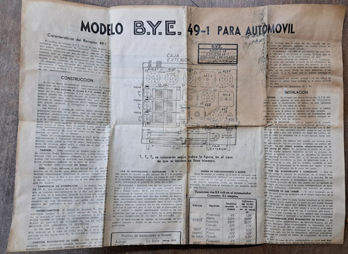 Bobinas 49-1 B.y.e., Radio Antigua Automóvil, Juego Completo