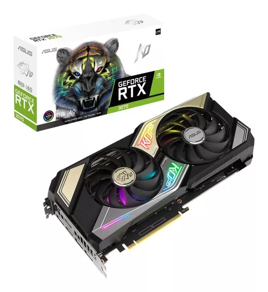 Placa De Video Asus Rtx 3070 Ko 8gb Gddr6 Nvidia Lhr