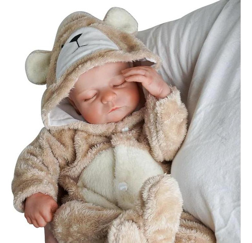 Conjunto Ropa Muñecas Reborn Babeside 43-55 Cm Caqui