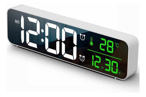 Reloj Digital Led De Gran Pantalla Con Fecha Y Temperatura