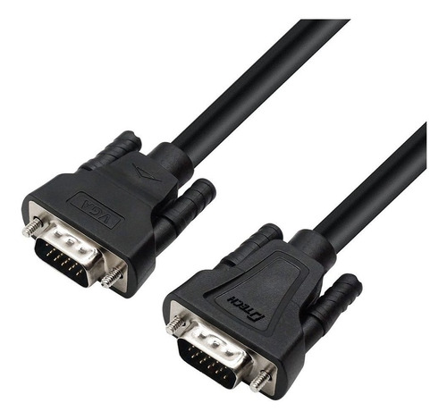Dtech Cable Vga 1080p Resolucion Color Negro C1
