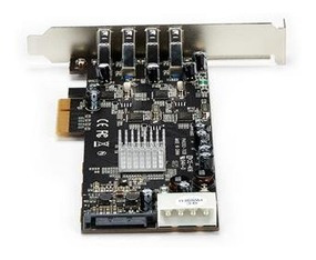 Tarjeta Pci Express 4 Puertos Usb 3.0 Quadbus Sata Lp4 Uasp