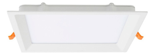 Painel Gesso De Led Quadrado Embutir Recuado 24w Taschibra Cor Branco/Quente (3000k) 110V/220V