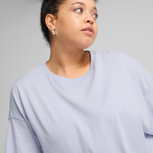 Polera Puma Ess Relaxed Tee Gris Mujer