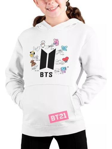 Sudadera  Bts Bt21 Firmas Kpop Unisex Niños Adultos Y Hoodie