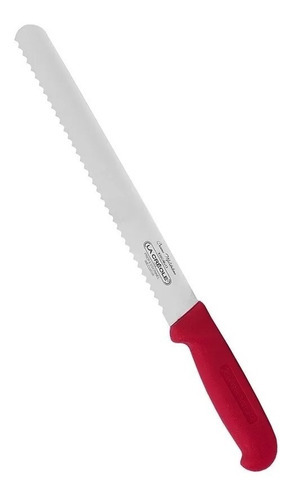 Cuchillo Para Pan 10 Pulgadas Panero  La Creole // Irmisb Color Rojo