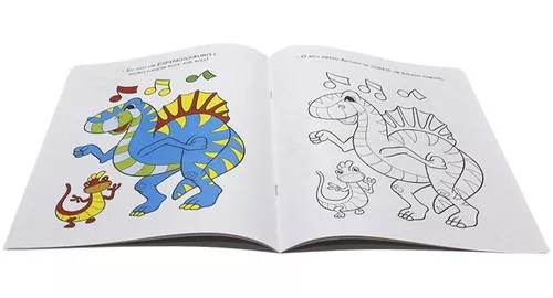 Dinossauros Livro Para Pintar : On Line Editora: : Livros