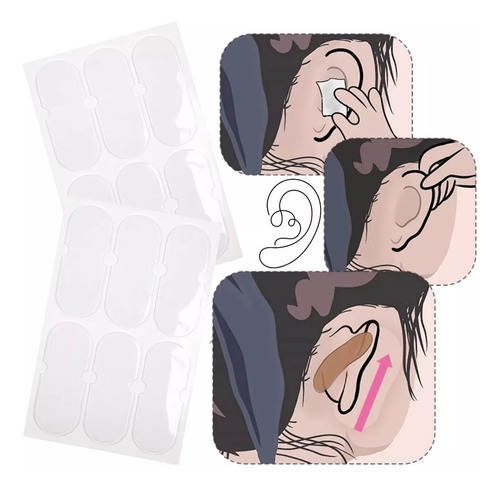 Pegatinas Parches Orejas Stiker Rostro Silicona Invisibles