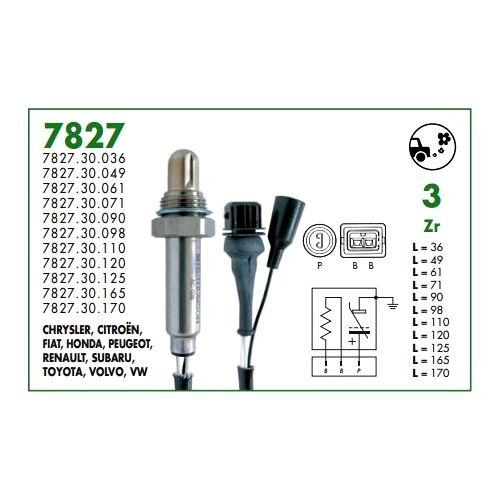 Sonda Lambda Alfa Romeo 155 164 Fiat Uno Turbo Ie 70s