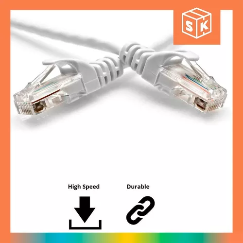 Cable Red 10 Metros Cat 5e Utp Rj 45 Ethernet Internet