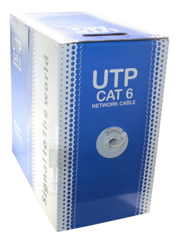 Cable Utp Cat6 Trenzado 305 Metros Bobina Cca Unifilar