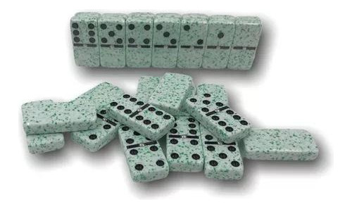 Domino Profesional Caja Plastica Juego Fichas Casino Marmol