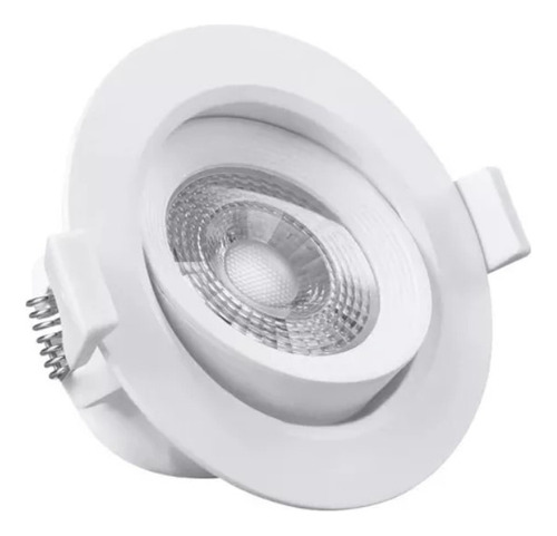 Spot Panel Led Para Embutir Aro Móvil 7w 220v Luz Fria