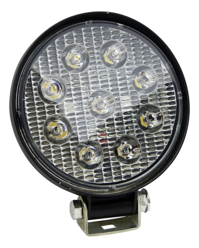 Neblinero Redondo Slim 9 Led / 27w /  12/24v