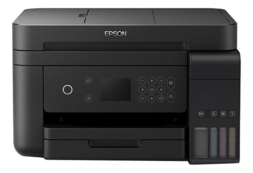 Impresora a color multifunción Epson EcoTank L6171 con wifi negra 220V