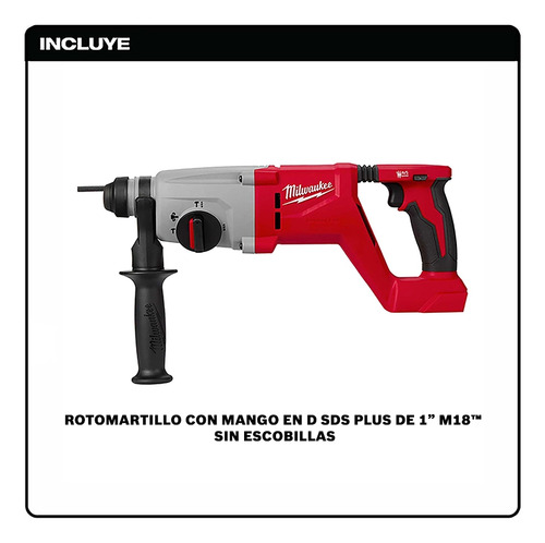 Rotomartillo Sds Plus M18 2613-20 +cargador Y Bateria Rojo 18v