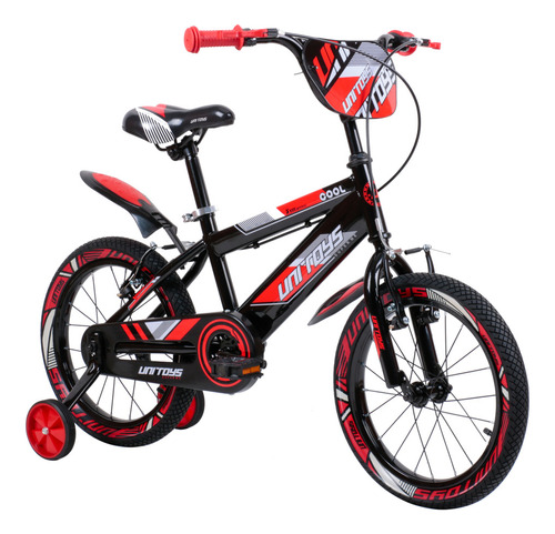 Bicicleta Aro 16 Pro Aventura Vermelha 2658 Uni Toys Cor Vermelho Tamanho Do Quadro 14