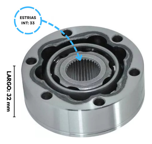 Homocinetica Ford Orion 1.8 95/97 Estrias 33 Copa 100 Mm