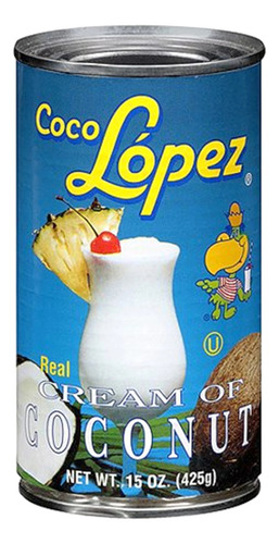 Crema De Coco, Coco Lopez 425g Aperitivos Postres