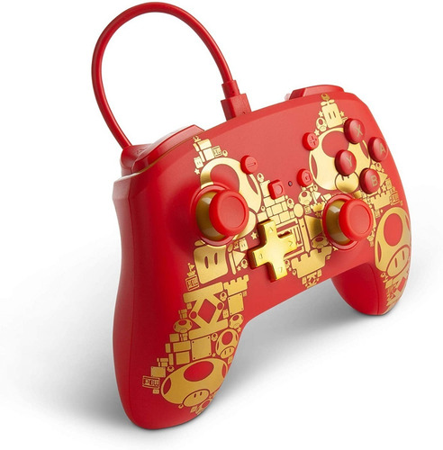 Switch Control Golden Mario Power A - Alambrico