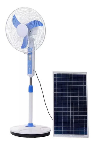 Ventilador Solar Recargable Baterías De Litio 16 Pulgadas