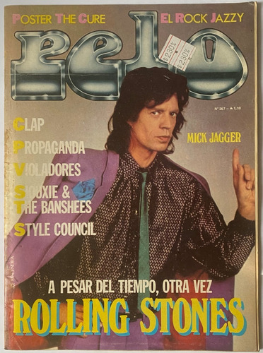 Pelo, 267, Mick Jagger, Rock, 1986, F12b7