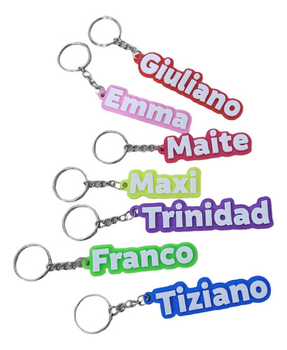 Llavero Personalizados Nombres  Ideal Souvenir X 40 Unidades