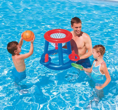 Juego Inflable Pileta Baloncesto Basket Basketball Env 52190