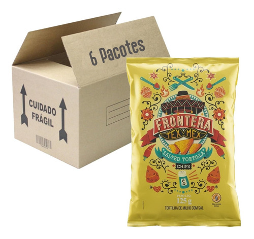 Tortilla Chips Sal Frontera 125g (6 Pacotes)