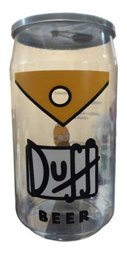 Vaso Plástico Cilindro Lata Vacía De Duff De 1.2 Litros