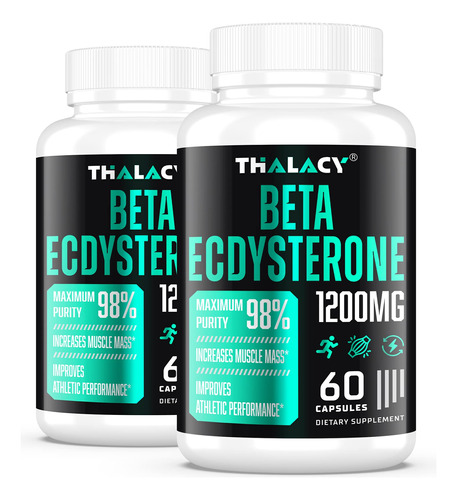 Thalacy 1200mg Beta Ecdysterone Supplement, 98% Pureza Maxim