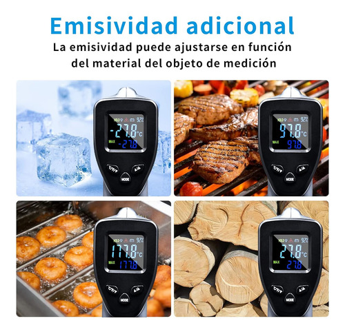 Practico Termometro Infrarrojo Láser Digital Sin Contacto