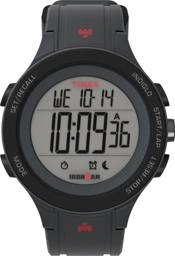 Reloj Para Hombre Timex Ironman Tw5m48900 Gris Color del bisel Negro
