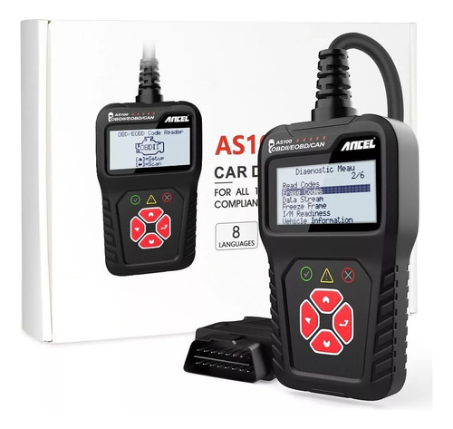 Automotivo Scanner Obd2 Ancel As100 Ler E Limpar Códigos